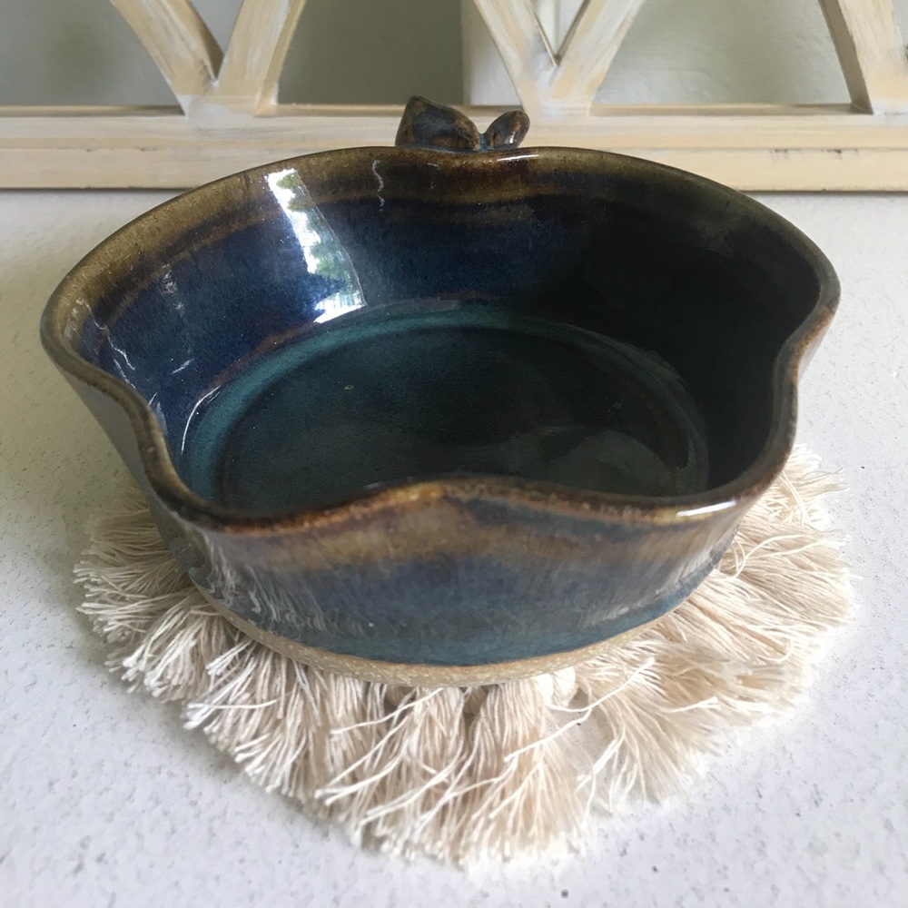 Handmade Ceramic Apple Shaped Bowl